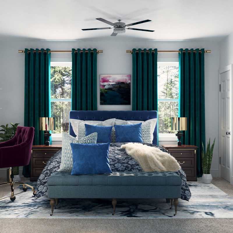Glam Bedroom Design by Havenly Interior Designer Ashlyn