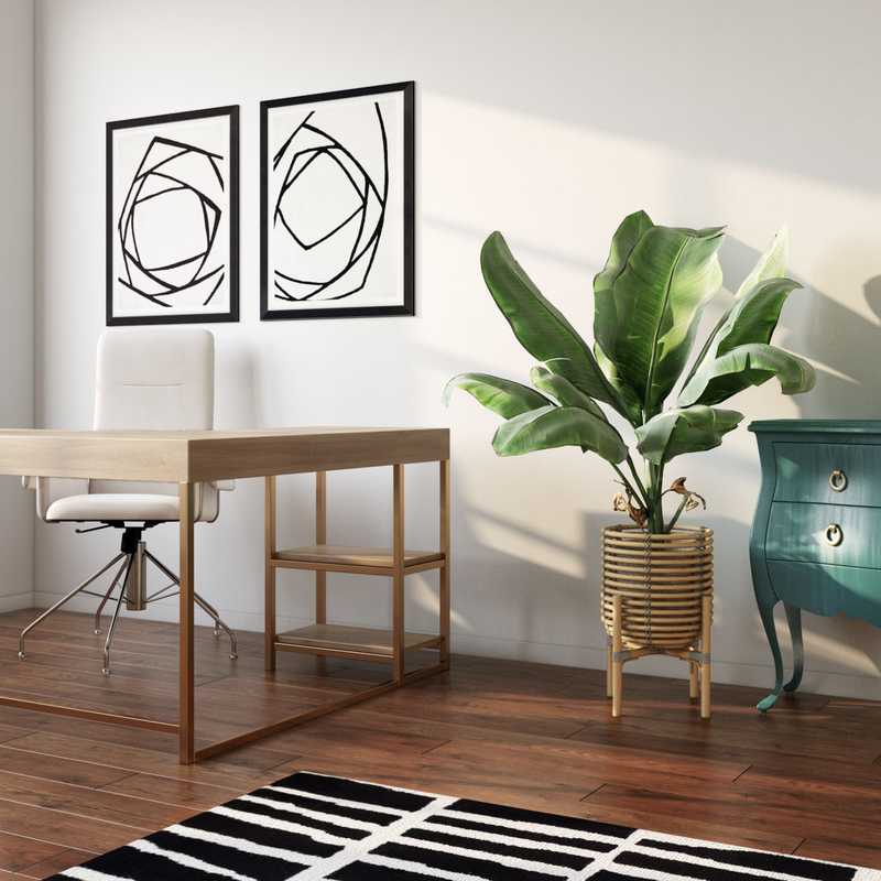 Office Design by Havenly Interior Designer Noorulain