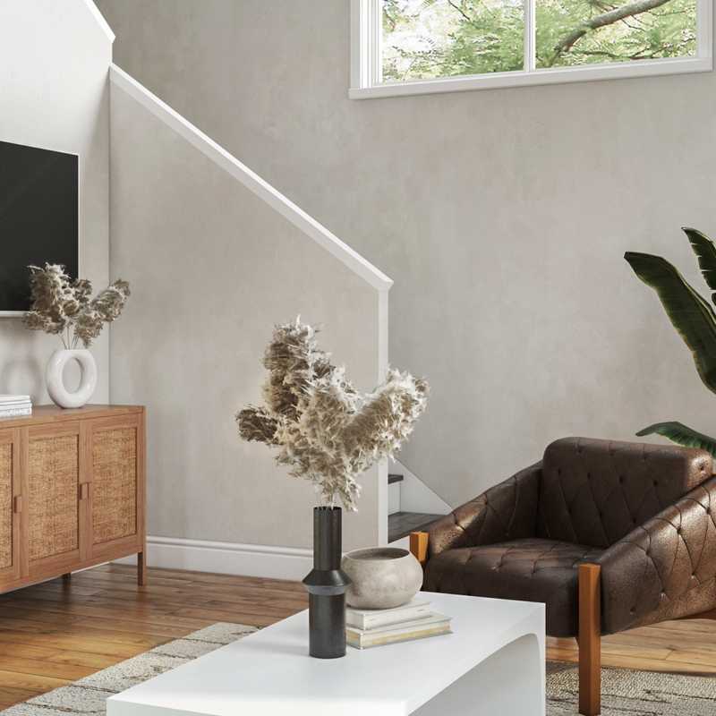 Midcentury Modern Living Room Design by Havenly Interior Designer Rebecca