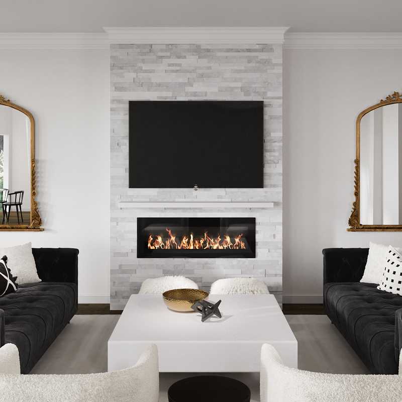 Modern, Glam Living Room Design by Havenly Interior Designer Erica
