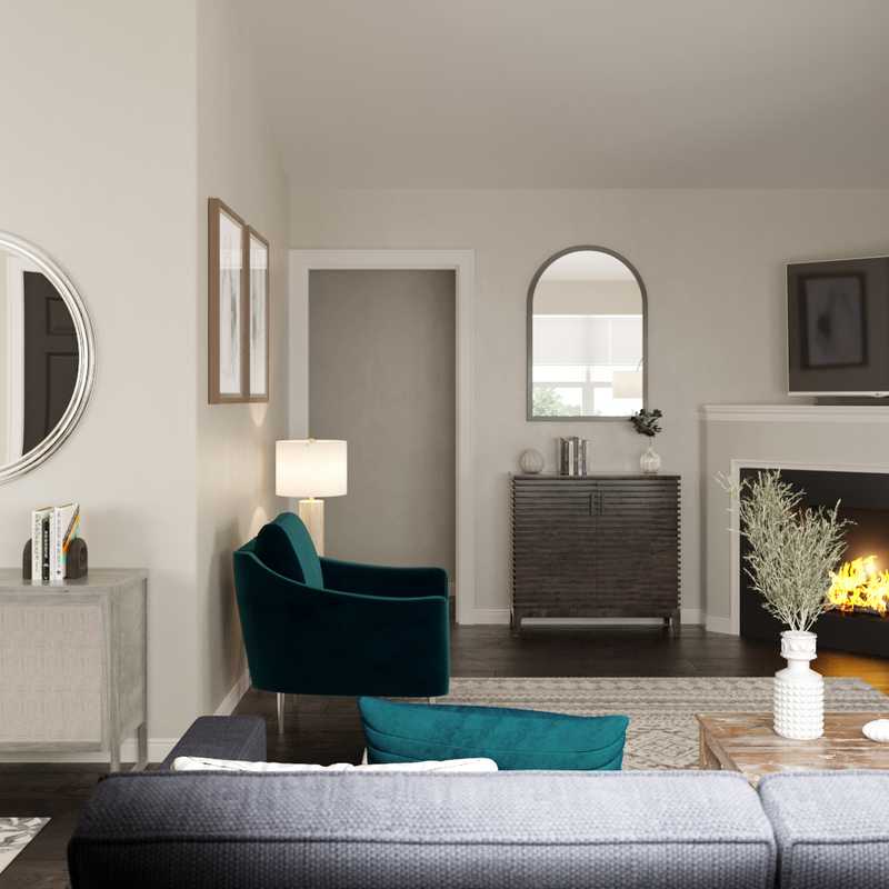 Contemporary, Modern Living Room Design by Havenly Interior Designer Ingrid