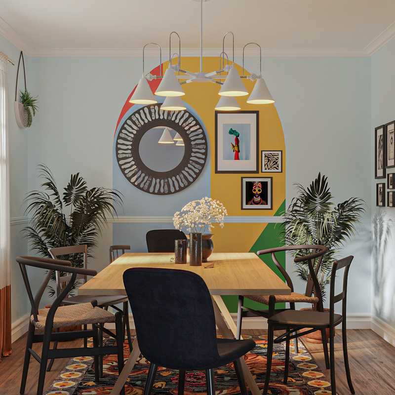 Eclectic, Bohemian, Global Dining Room Design by Havenly Interior Designer Catrina
