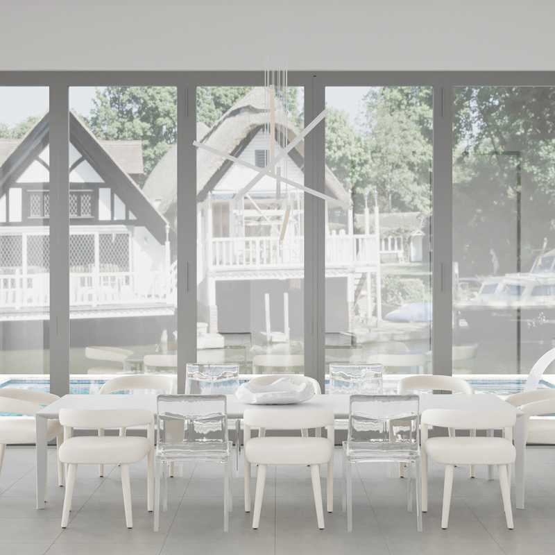 Contemporary, Modern, Minimal Dining Room Design by Havenly Interior Designer Courtney