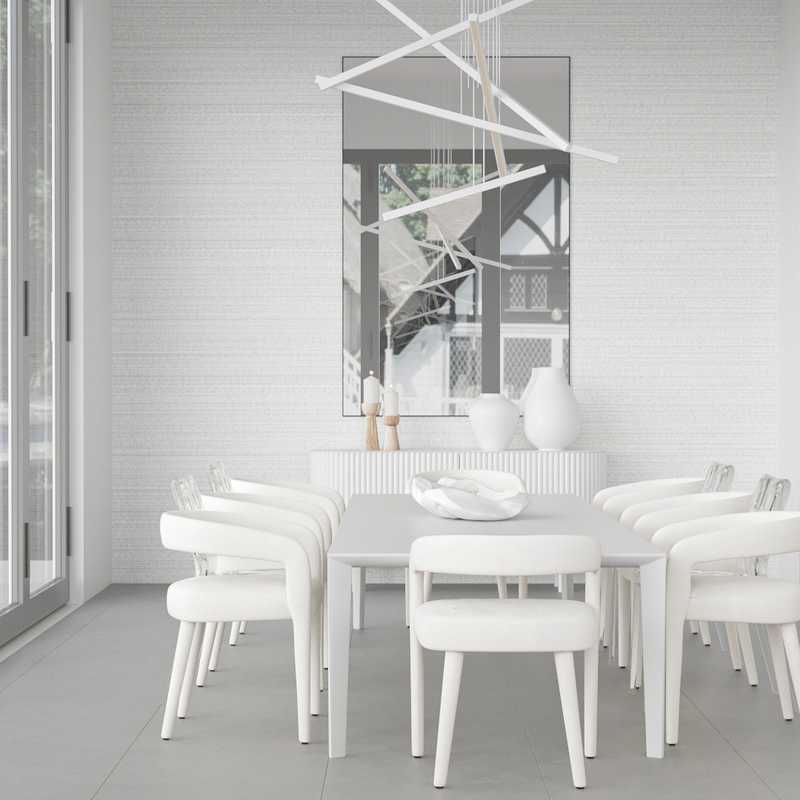 Contemporary, Modern, Minimal Dining Room Design by Havenly Interior Designer Courtney
