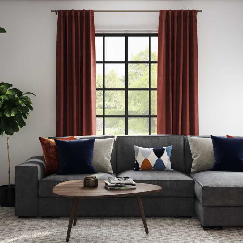 Modern Living Room Design by Havenly Interior Designer Sawyer