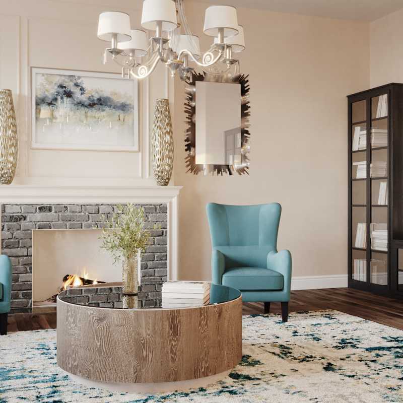 Contemporary, Modern, Glam Living Room Design by Havenly Interior Designer Mariya