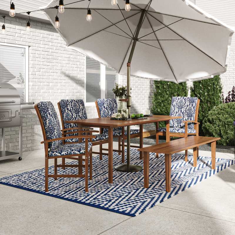 Bohemian, Coastal Outdoor Space Design by Havenly Interior Designer Regina