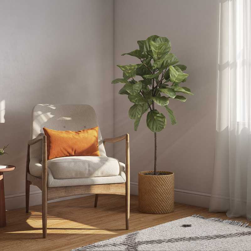 Contemporary, Midcentury Modern, Scandinavian Bedroom Design by Havenly Interior Designer Katie