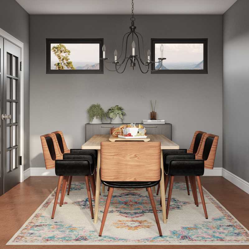 Midcentury Modern Dining Room Design by Havenly Interior Designer Shaun