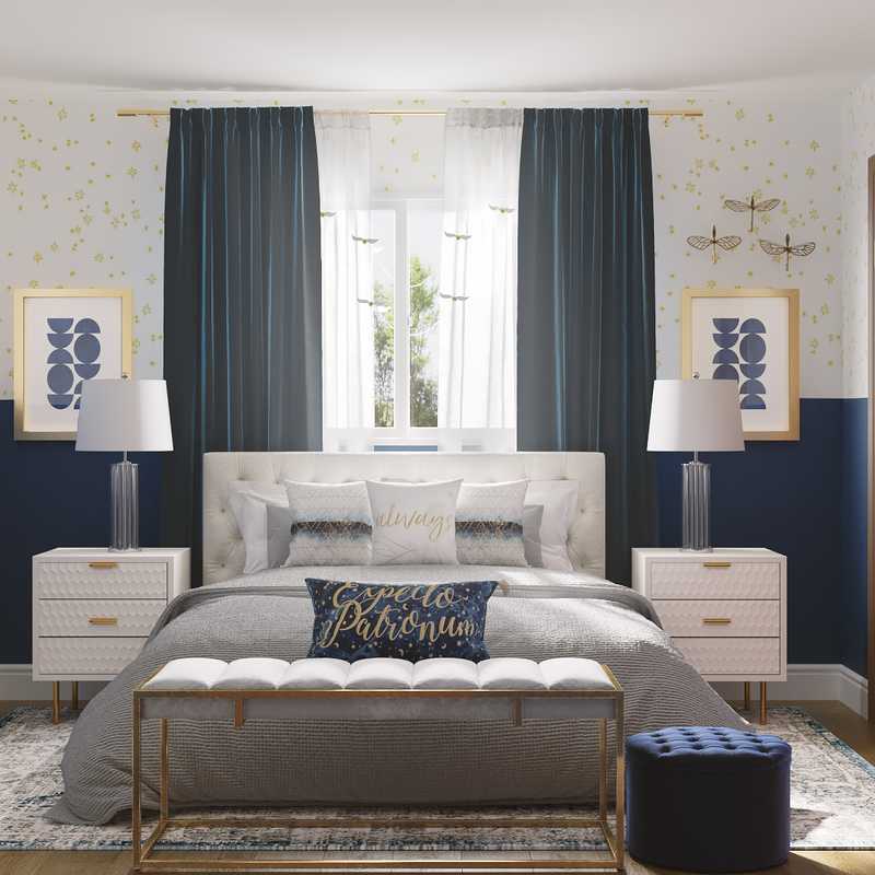 Modern, Glam Bedroom Design by Havenly Interior Designer Caitlin