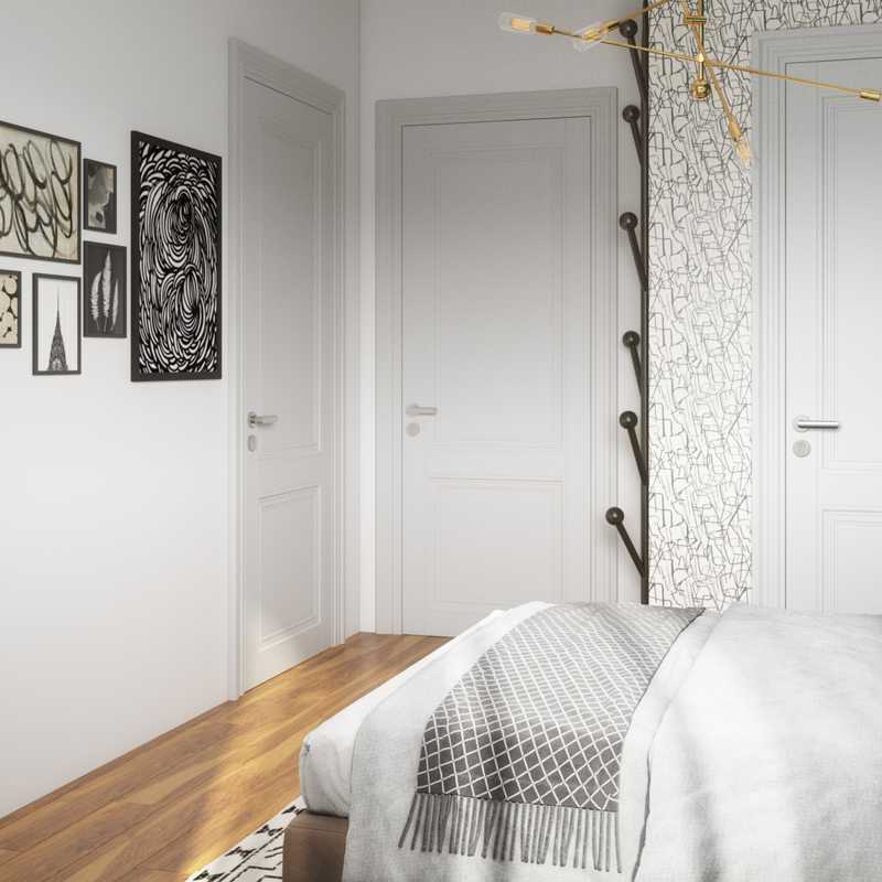 Eclectic, Bohemian, Midcentury Modern Bedroom Design by Havenly Interior Designer Hadasa
