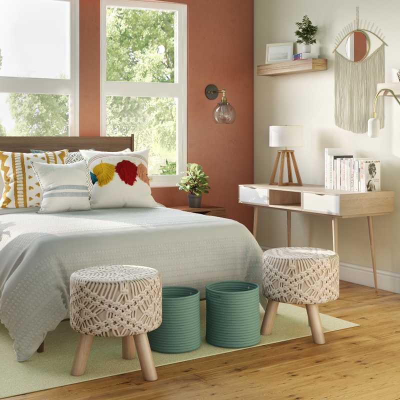 Bohemian Bedroom Design by Havenly Interior Designer Lena