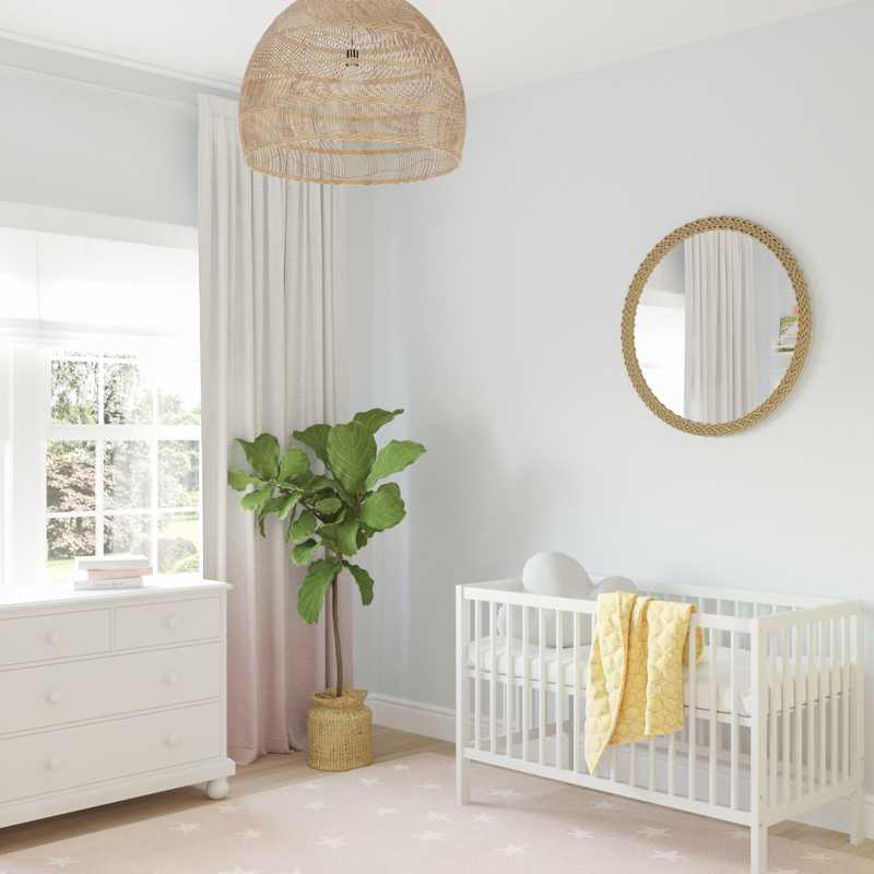 Midcentury Modern, Minimal, Preppy Nursery Design by Havenly Interior Designer Amanda