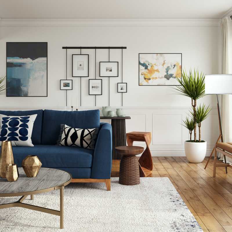 Midcentury Modern Living Room Design by Havenly Interior Designer Hadasa