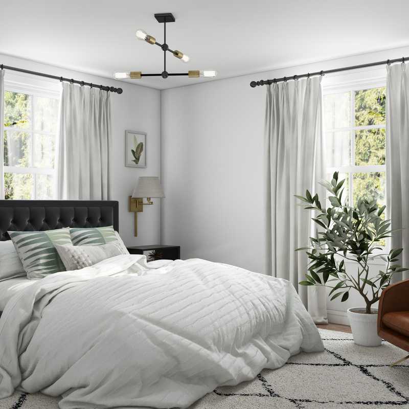 Midcentury Modern Bedroom Design by Havenly Interior Designer Jen