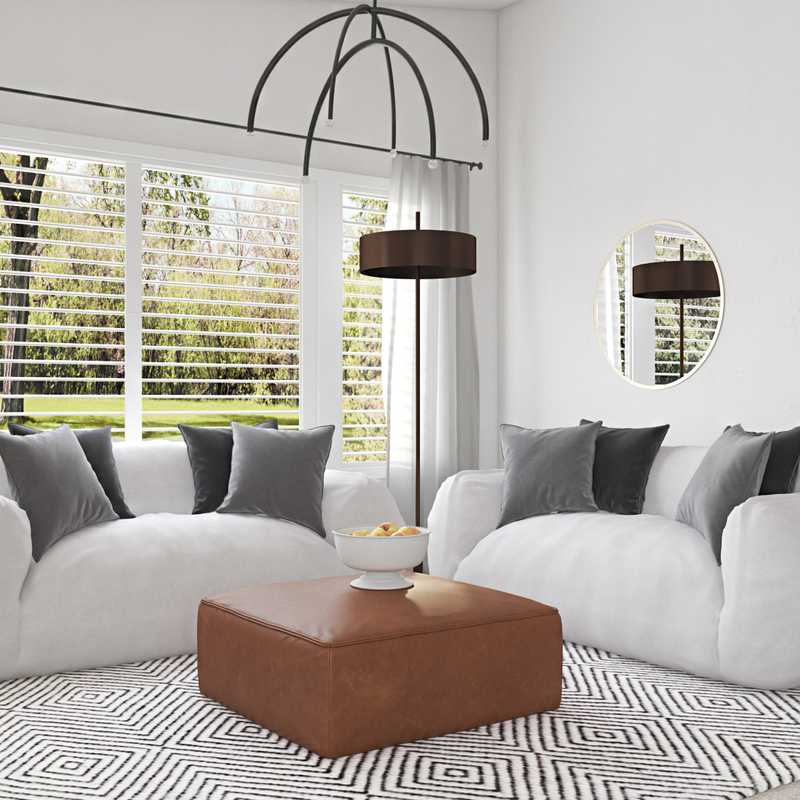 Modern Living Room Design by Havenly Interior Designer Sawyer