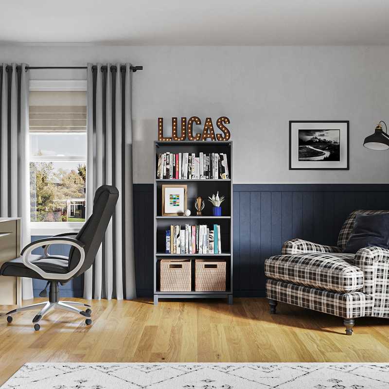Farmhouse Bedroom Design by Havenly Interior Designer Carla