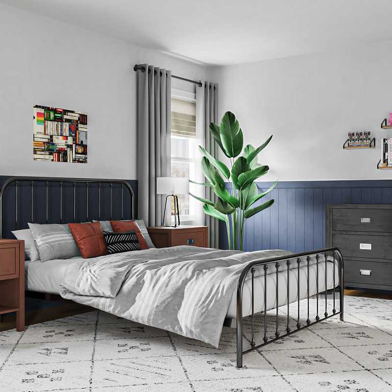 Farmhouse Bedroom Design by Havenly Interior Designer Carla