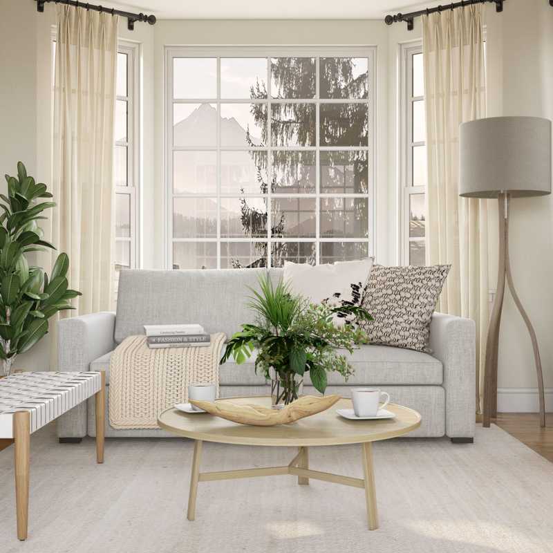 Classic, Bohemian, Coastal Living Room Design by Havenly Interior Designer Sara