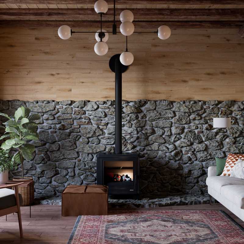 Midcentury Modern, Scandinavian Living Room Design by Havenly Interior Designer Setayesh