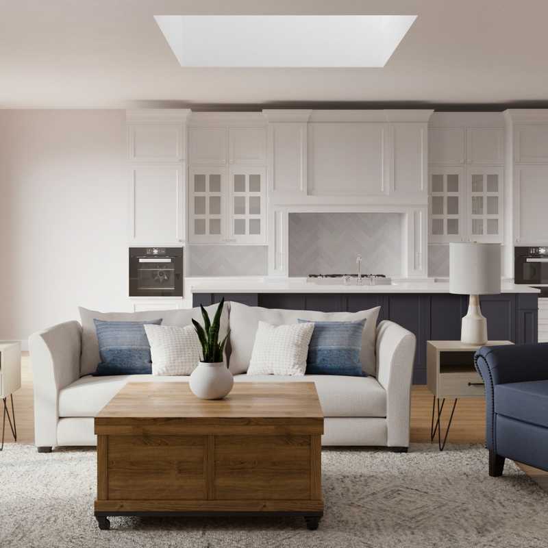 Midcentury Modern, Minimal Living Room Design by Havenly Interior Designer Caitlin