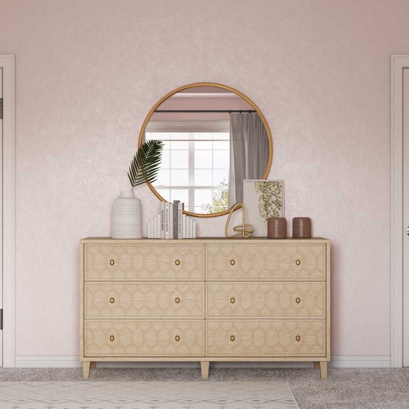 Bohemian, Scandinavian Bedroom Design by Havenly Interior Designer Laura