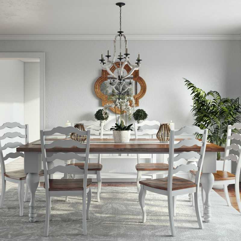 Traditional, Farmhouse Dining Room Design by Havenly Interior Designer Amanda