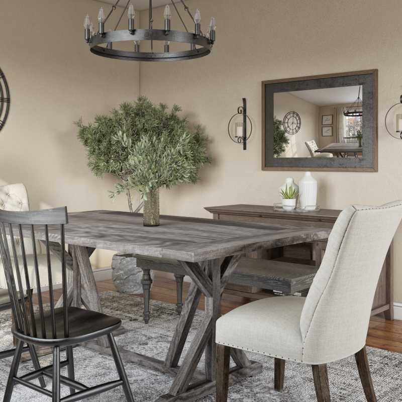 Modern, Farmhouse Dining Room Design by Havenly Interior Designer Ashley