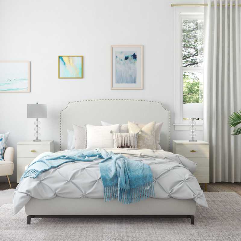 Glam Bedroom Design by Havenly Interior Designer Samantha