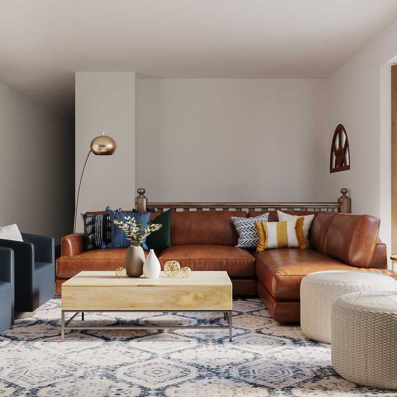 Contemporary, Glam, Scandinavian Living Room Design by Havenly Interior Designer Ghianella