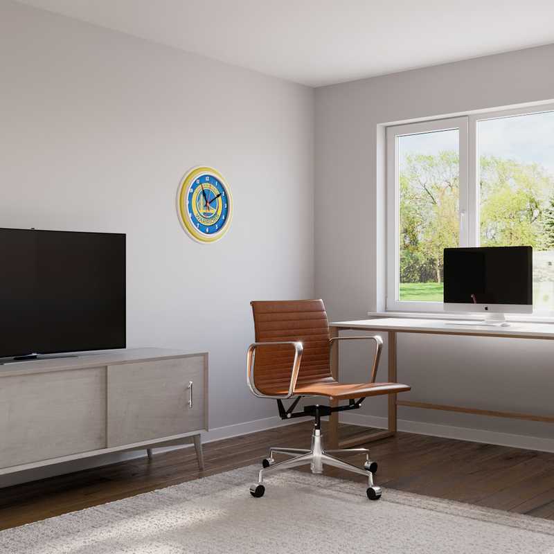 Midcentury Modern, Scandinavian Bedroom Design by Havenly Interior Designer Freddi