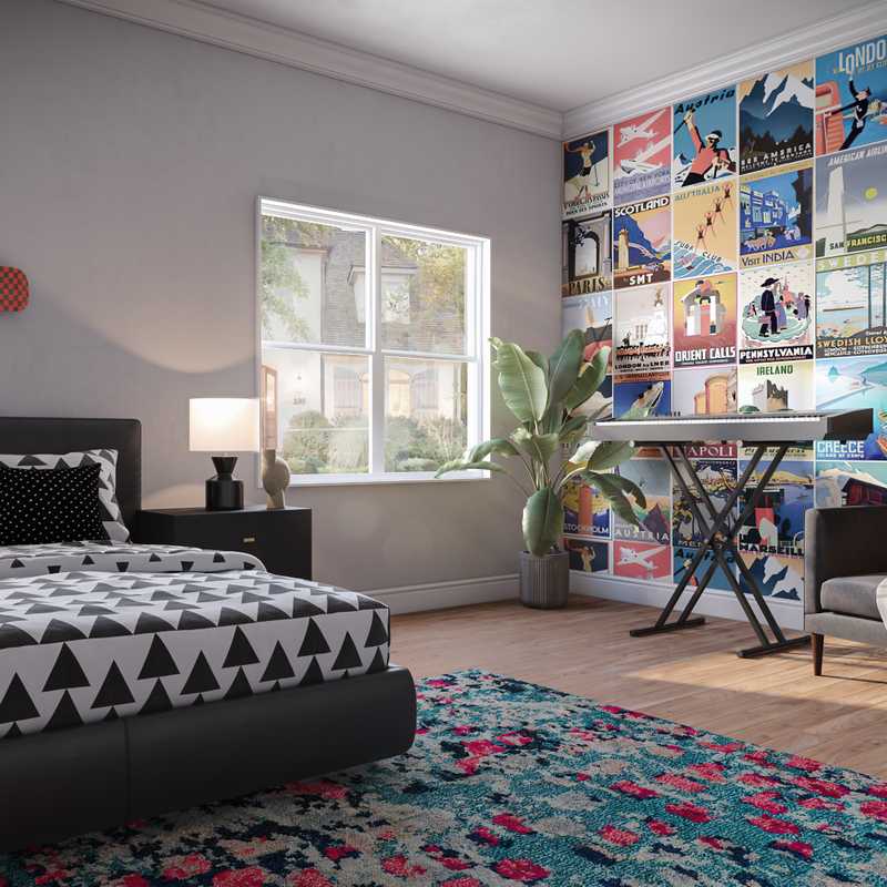 Industrial, Scandinavian Bedroom Design by Havenly Interior Designer Gonzalo