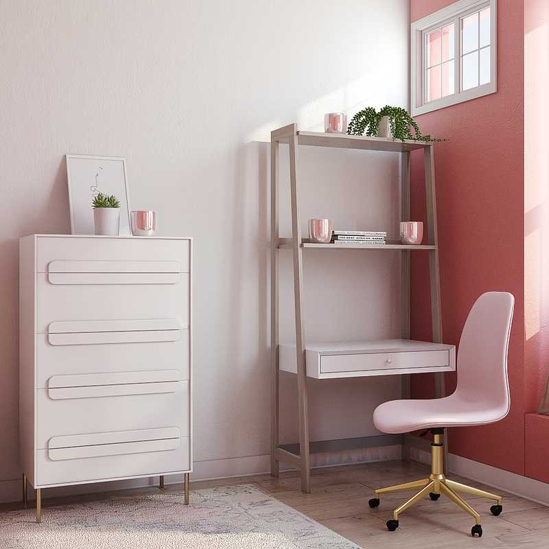 Midcentury Modern Bedroom Design by Havenly Interior Designer Priscila