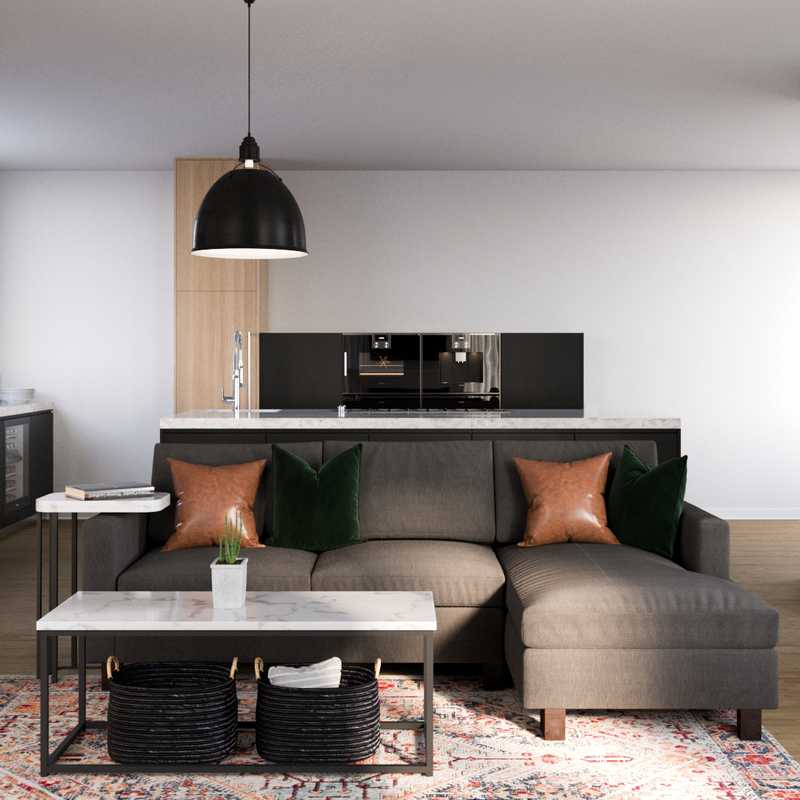 Modern, Bohemian, Midcentury Modern, Minimal, Scandinavian Living Room Design by Havenly Interior Designer Shalene