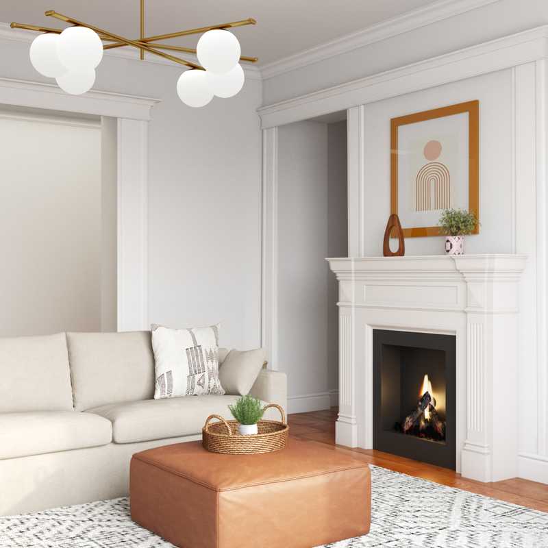 Bohemian, Global Living Room Design by Havenly Interior Designer Stephanie