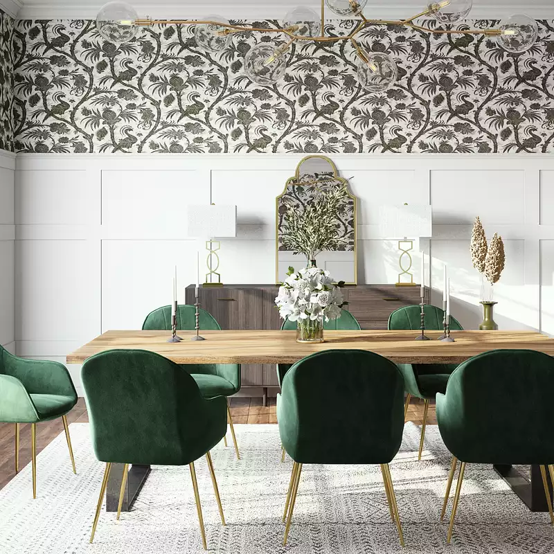 Contemporary Dining Room Design by Havenly Interior Designer Carla