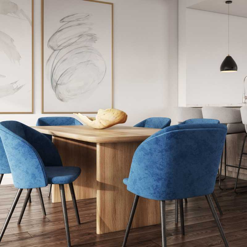 Modern, Midcentury Modern Dining Room Design by Havenly Interior Designer Gonzalo