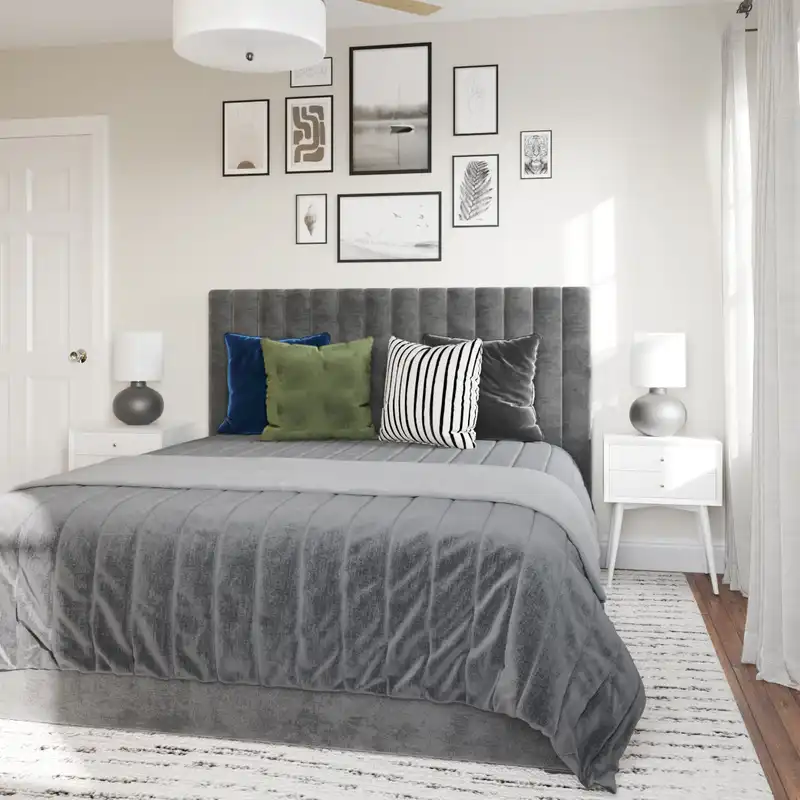 Modern, Classic, Midcentury Modern Bedroom Design by Havenly Interior Designer Salvador