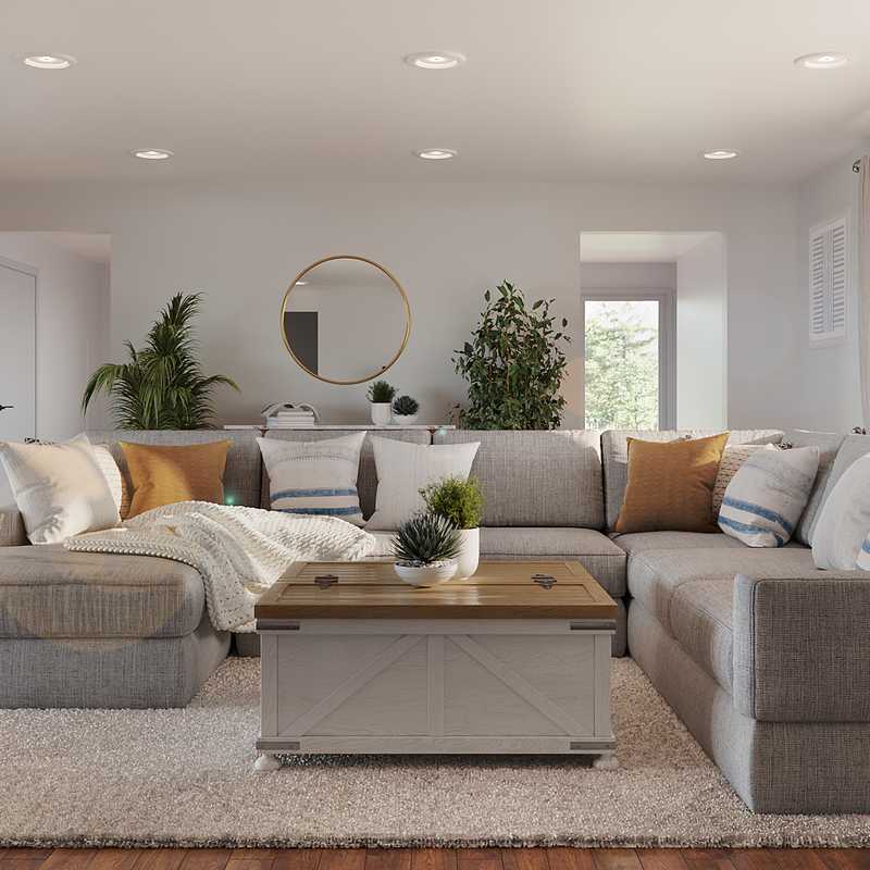 Farmhouse, Midcentury Modern Not Sure Yet Design by Havenly Interior Designer Melisa