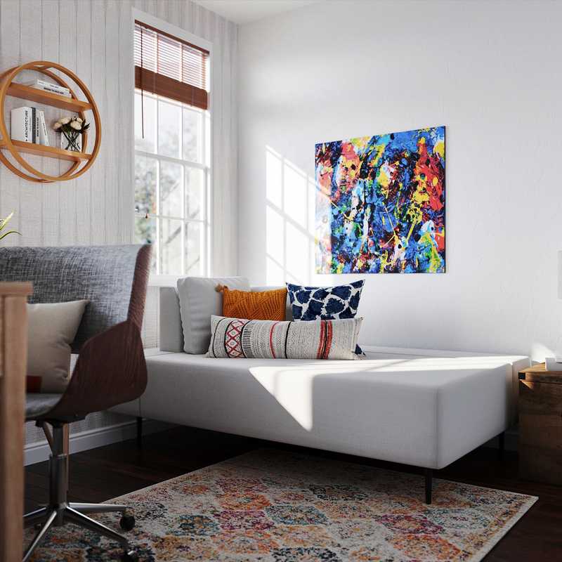 Midcentury Modern, Classic Contemporary Office Design by Havenly Interior Designer Hanna