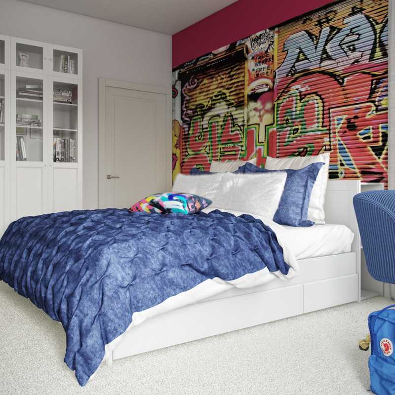 Modern, Eclectic, Glam Bedroom Design by Havenly Interior Designer Marisa