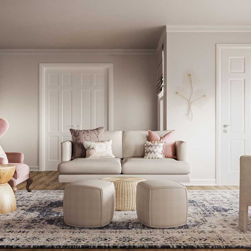 Modern, Eclectic, Bohemian Living Room Design by Havenly Interior Designer Rebecca