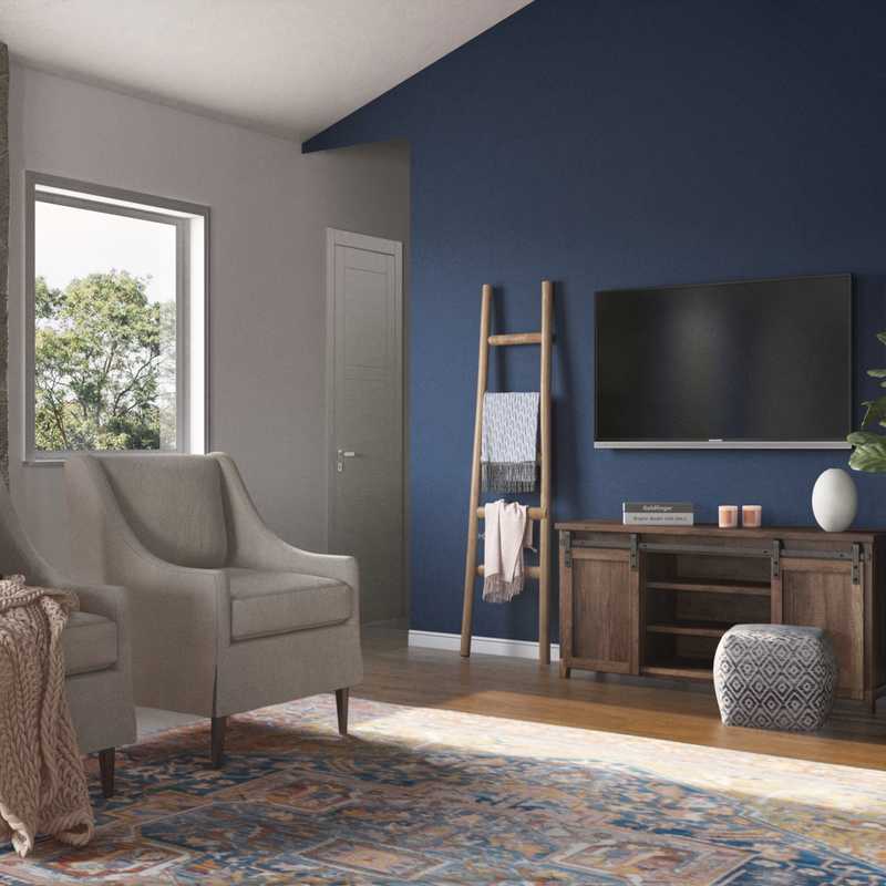 Contemporary, Bohemian, Transitional Living Room Design by Havenly Interior Designer Jonica