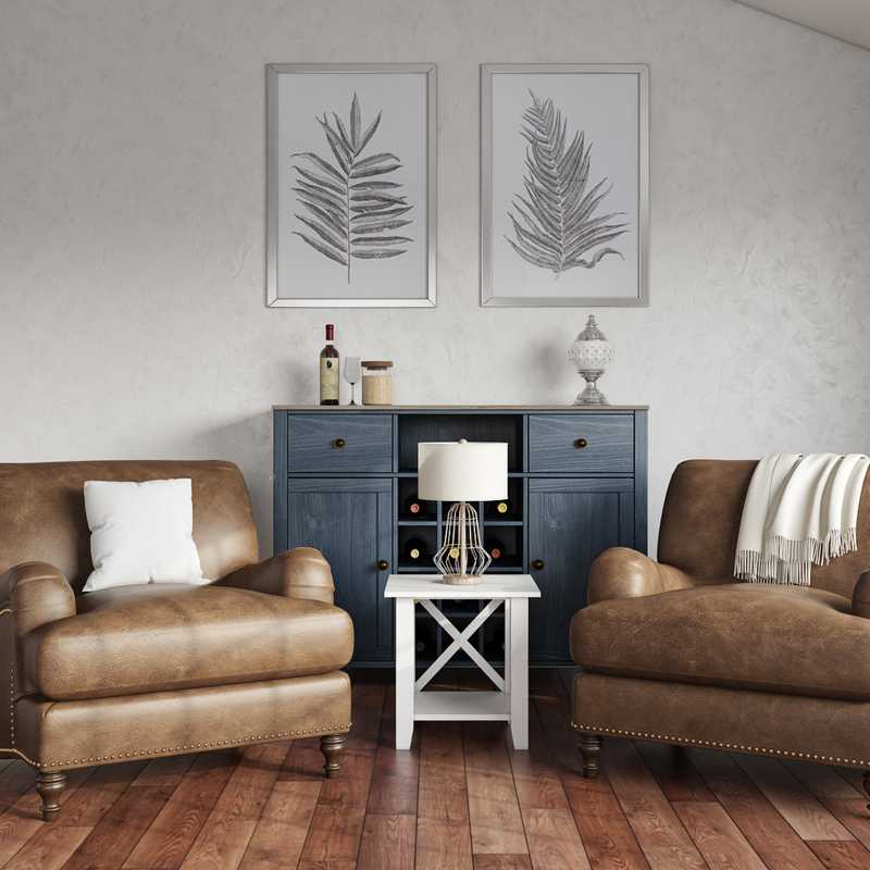 Farmhouse, Rustic Living Room Design by Havenly Interior Designer Katherine