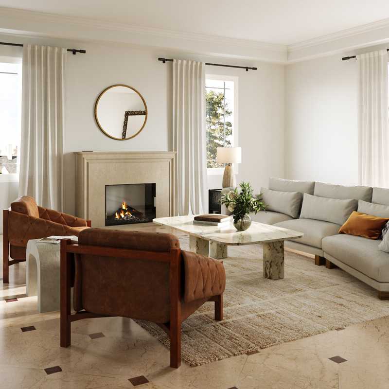 Modern, Glam Living Room Design by Havenly Interior Designer Kate