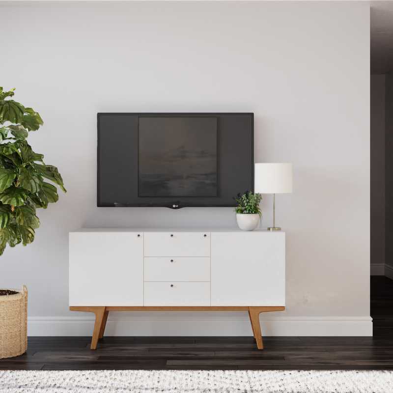 Modern, Bohemian, Farmhouse, Rustic Living Room Design by Havenly Interior Designer Kayla