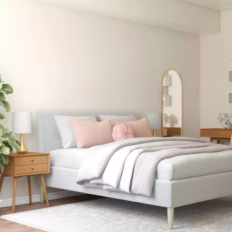 Modern, Bohemian, Glam Bedroom Design by Havenly Interior Designer Hayley