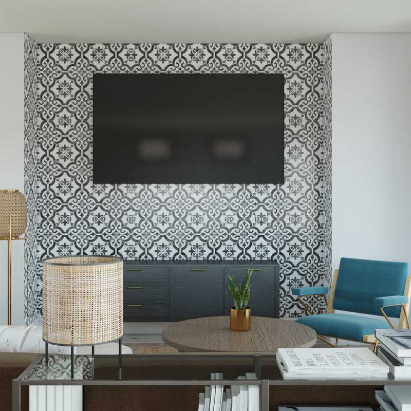 Midcentury Modern Living Room Design by Havenly Interior Designer Shaun