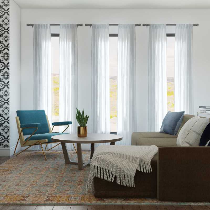 Midcentury Modern Living Room Design by Havenly Interior Designer Shaun