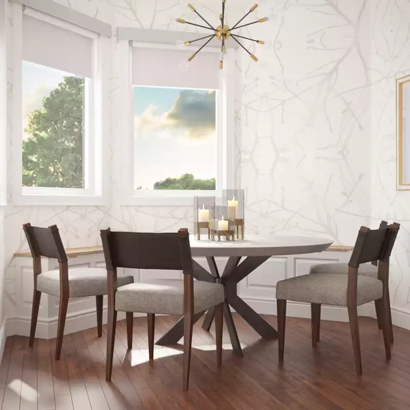 Contemporary, Modern, Transitional Dining Room Design by Havenly Interior Designer Daniela